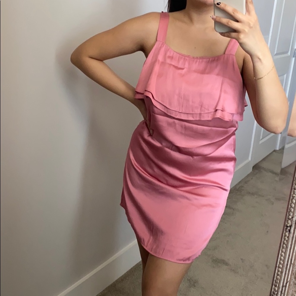 H&M silky pink dress!